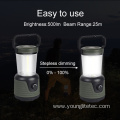 Stepless dimming 10W COB camping lantern with compass